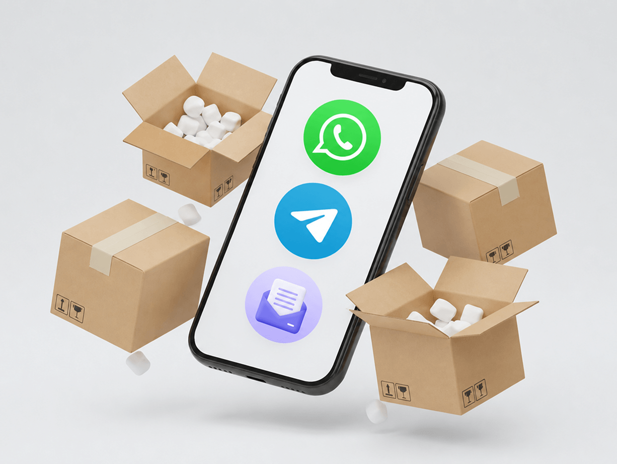 Canais directos com leitores em modo de compra